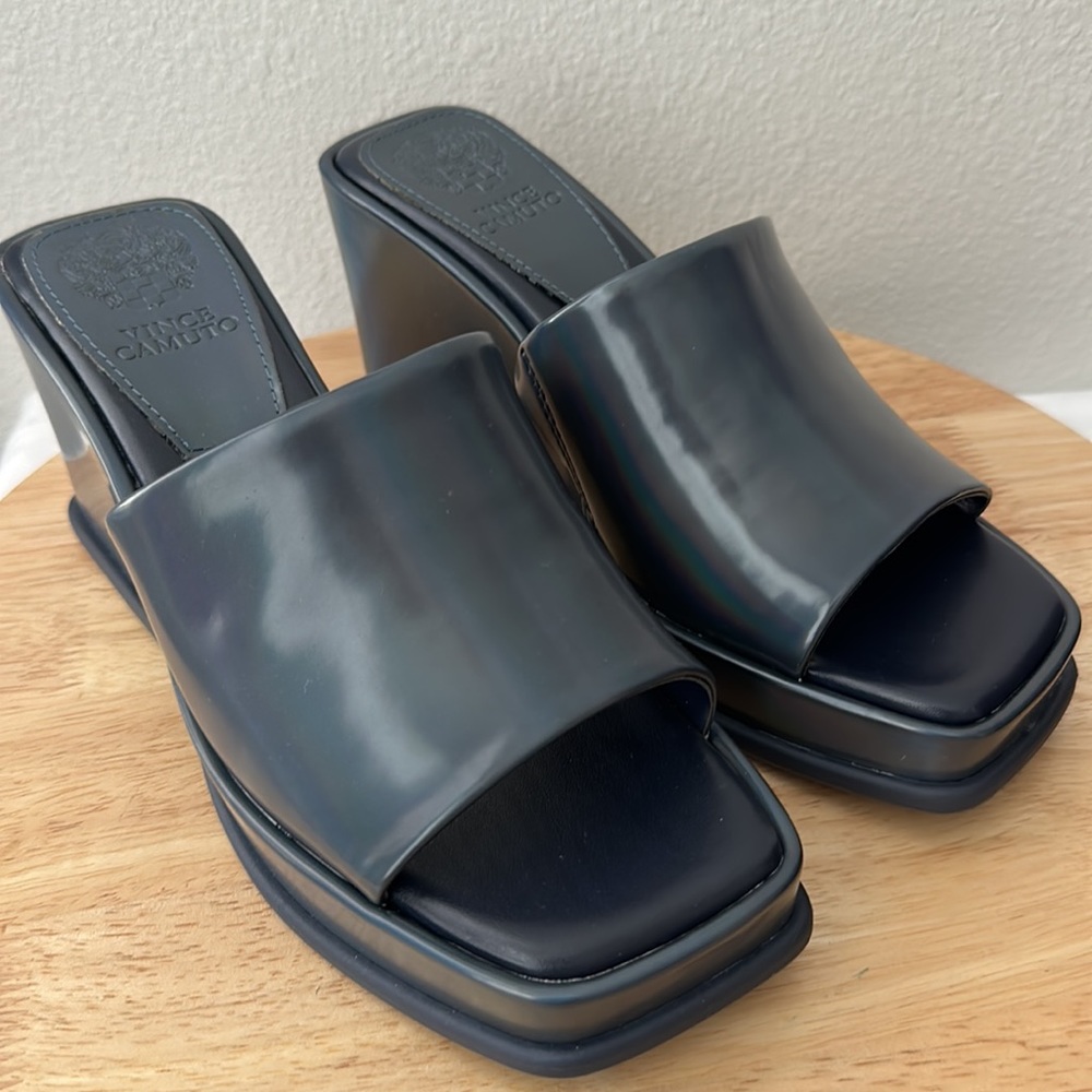 Vince Camuto Platform Slide Sandals - Falivda - Picture 2 of 5